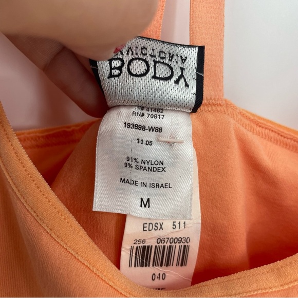 NWT vintage Victoria’s Secret Tank Top Sz M Peach Orange Body by Victoria Heart - Picture 4 of 10
